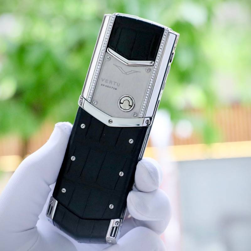 VERTU SIGNATURE S THÉP BÓNG DIAMOND SKIN
