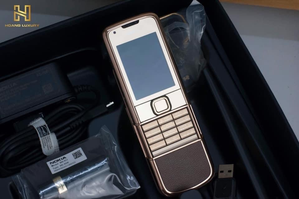 Nokia 8800 vàng hồng gold da nâu
