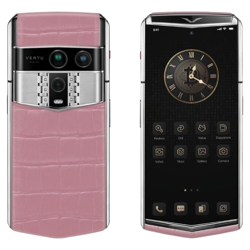 Vertu Agent Q Silver Advanced Set Sakura Pink Alli 1TB