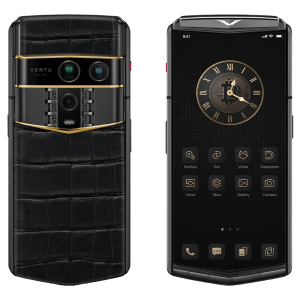 Vertu Agent Q Black Premium Set Quint Gold Accent Iron Black Alli 1TB