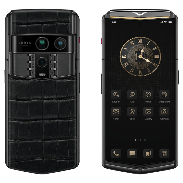 Vertu Agent Q Black Premium Set Tri Gold Accent Iron Black Alli 1TB