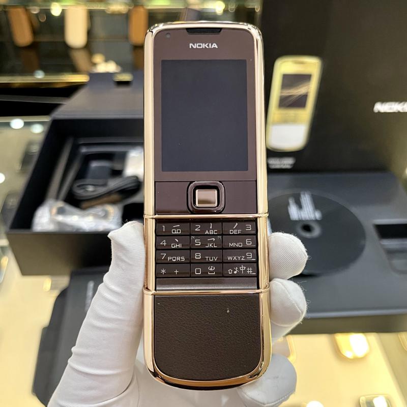 NOKIA 8800 VÀNG HỒNG DA NÂU