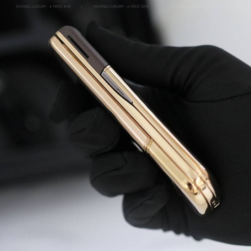 nokia 8800 da cá sấu nâu full kim cương