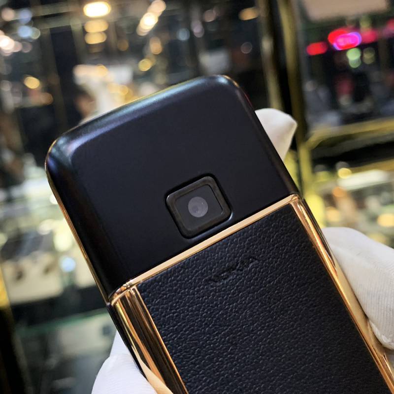 NOKIA 8800 VÀNG HỒNG DA ĐEN ĐÁ VIỀN