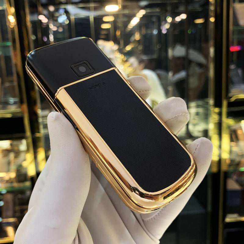 NOKIA 8800 VÀNG HỒNG DA ĐEN ĐÁ VIỀN