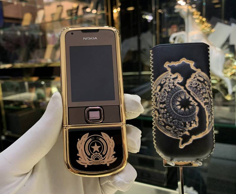NOKIA 8800 VÀNG HỒNG SAPPHIRE DA NÂU CÔNG AN ND
