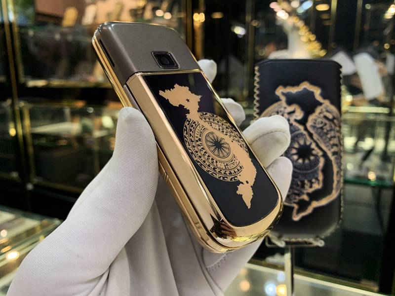 NOKIA 8800 VÀNG HỒNG SAPPHIRE DA NÂU CÔNG AN ND