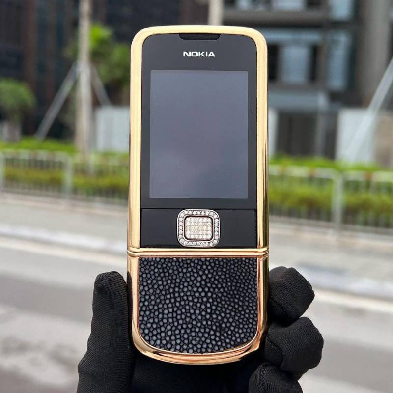 NOKIA 8800 ROSE GOLD CÁ ĐUỐI FULL DIAMOND