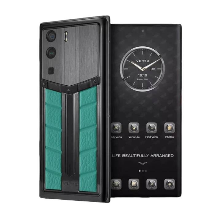 META VERTU RACE TRACK DESIGN VERONA GREEN CALF
