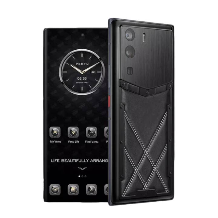 META VERTU STITCHING BLACK CALF