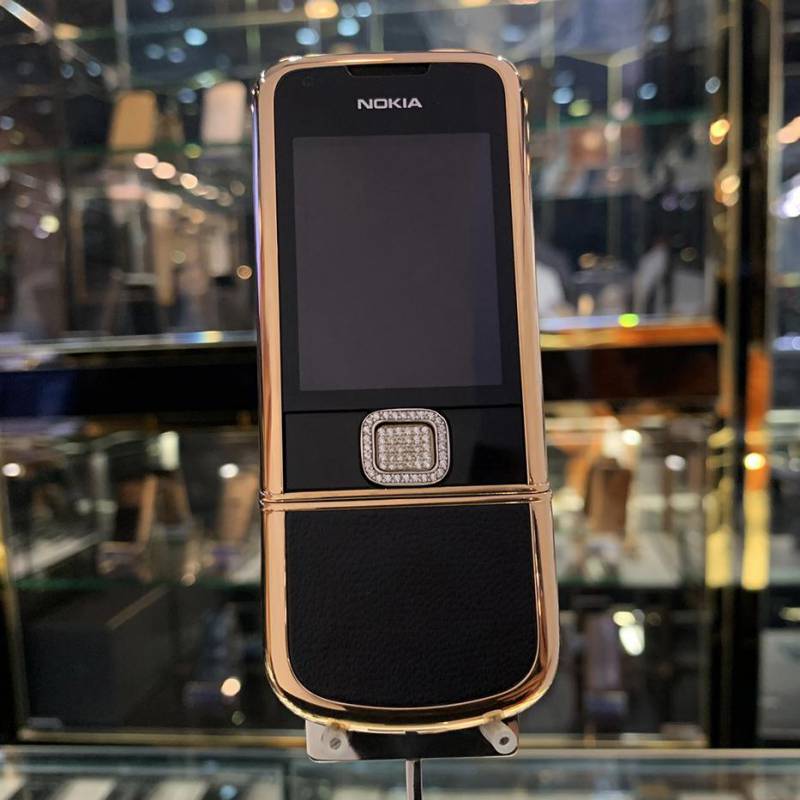 NOKIA 8800 VÀNG HỒNG DA ĐEN FULL ĐÁ