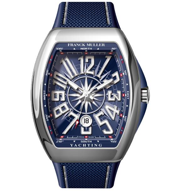 FRANCK MULLER VANGUARD YACHTING STELL BLUE