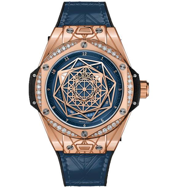 HUBLOT BIGBANG ONE CLICK SANG BLEU KING GOLD BLUE