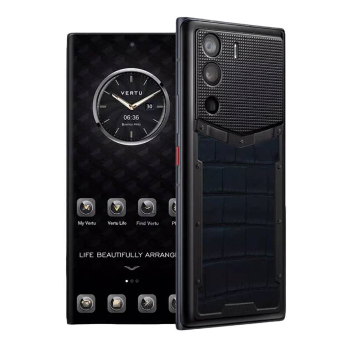 VERTU METAVERTU NAVY BLUE ALLIGATOR LEATHER