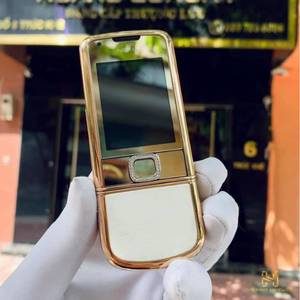 NOKIA 8800 VÀNG HỒNG DA TRẮNG ĐÍNH ĐÁ