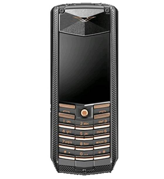 VERTU ACSENT BLACK KNURL RED GOLD MIXED METALS