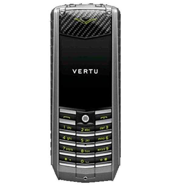 VERTU ACSENT NEW TITANIUM, CARBON FIBRE GREEN LEATHER