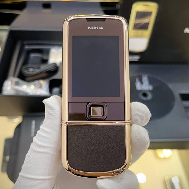 NOKIA 8800 VÀNG HỒNG DA NÂU