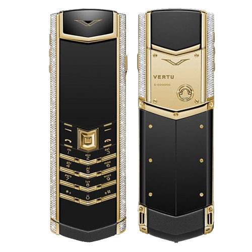 VERTU SIGNATURE S YELLOW GOLD DIAMOND BAG KEYS LIKE NEW