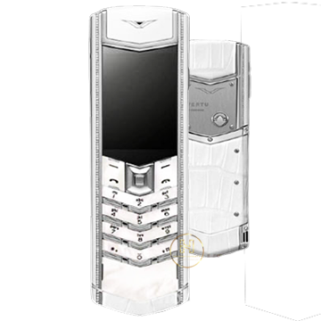 VERTU SIGNATURE S PURE WHITE - VIỀN FULL KIM CƯƠNG