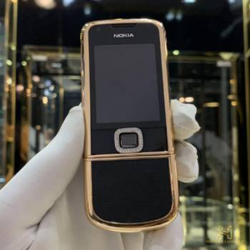 NOKIA 8800 VÀNG HỒNG DA ĐEN ĐÁ VIỀN