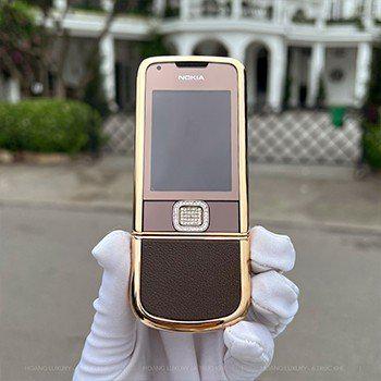 NOKIA 8800 VÀNG HỒNG DA NÂU FULL ĐÁ