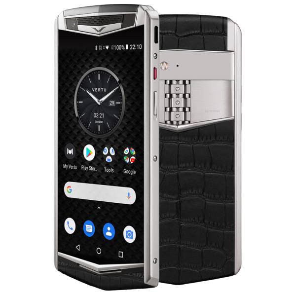 Vertu Aster P Black Alligator New , Vertu chính hãng